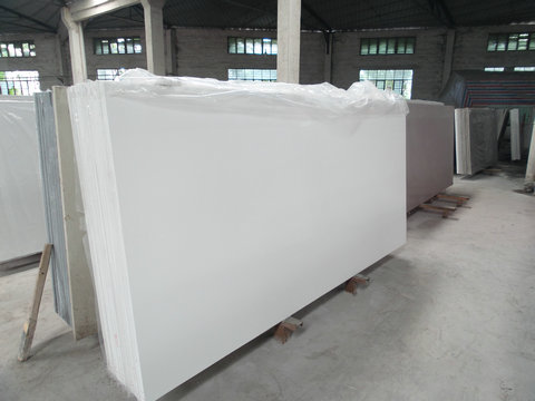 1141 pure white quartz slab